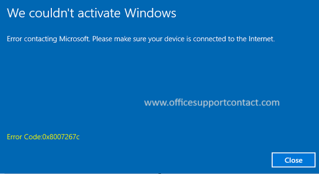 Solutions for windows 10/11 activation Error code 0x8007267C