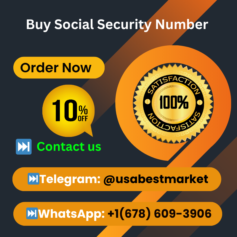 Buy Social Security Number-100% Safe & Secure Service